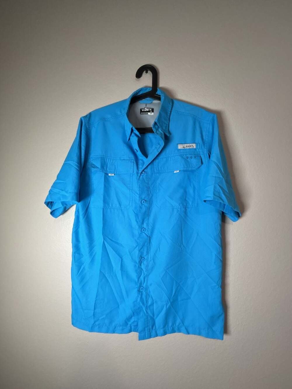 Habit Men's Short Sleeve Fishing Shirt Size S/P